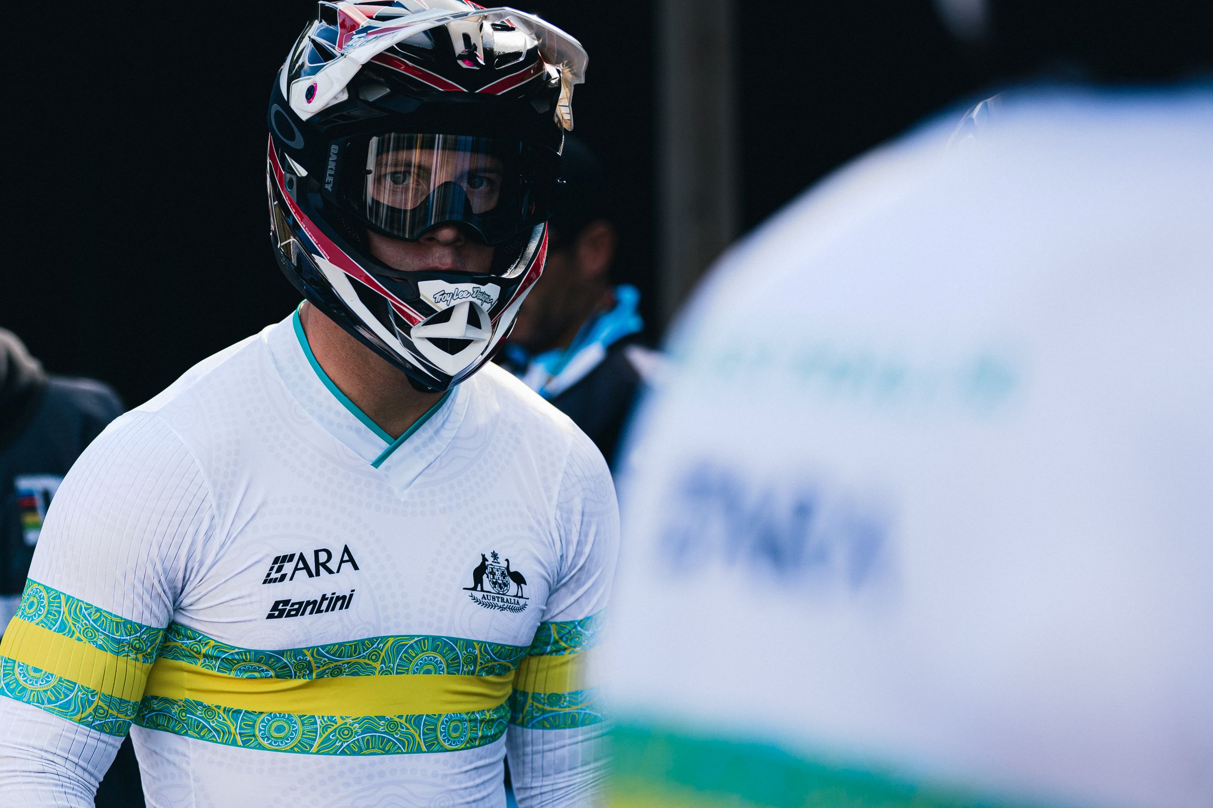 Portrait of a BMX Racing athlete for the ARA Australian Cycling Team